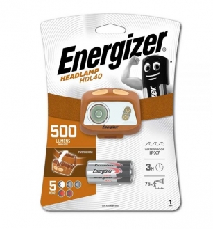 פנס ראש עם אור אדום 500 לומנס Energizer