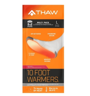 5 זוגות של שקיות חימום לכף הרגל THAW