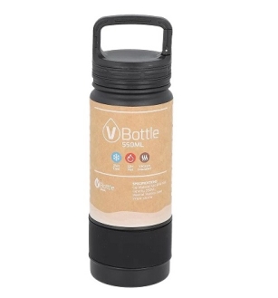 בקבוק שתייה  מבודד 650 מ"ל עם שאקל V חגור