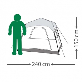 אוהל בן רגע ל-4 Go Nature Rapid Cabin