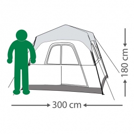 אוהל בן רגע ל-6 Go Nature Rapid Cabin