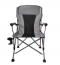 כסא קמפינג מתקפל חזק במיוחד-אפור